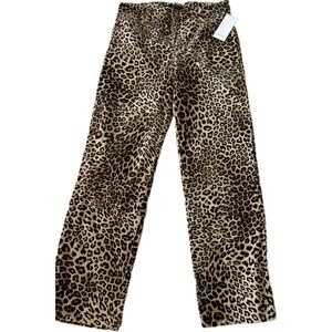 NWT Karen Kane Leopard Print Corduroy Pants 'Jeans' Women's‎ Size 10 Dandy Girl